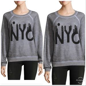WILDFOX NYC Gray & Black Soft Sweatshirt